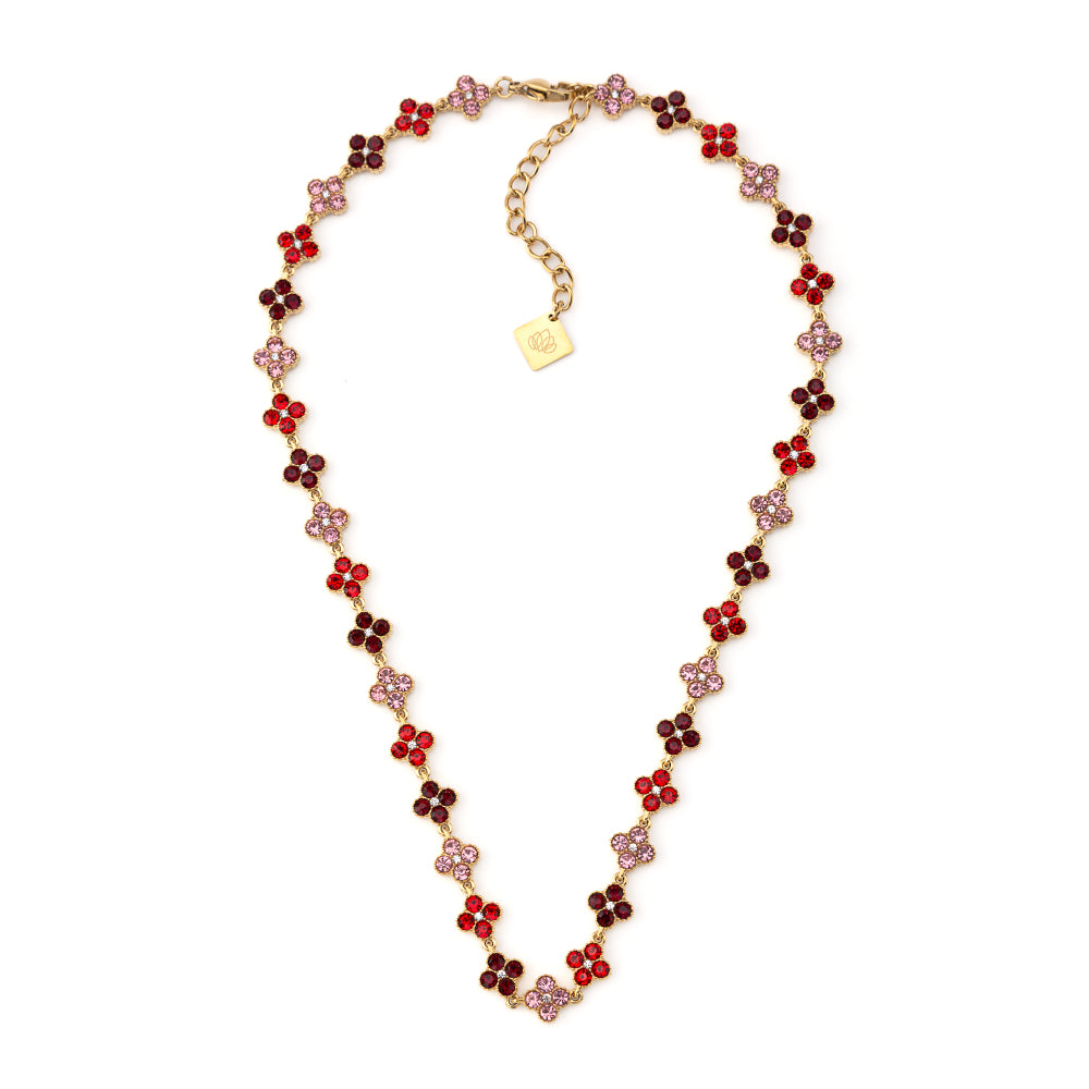 Caélis Necklace – Red 18" with Garnet Zirconia