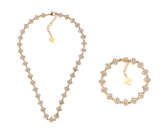Caelis Gold Necklace & Bracelet Set — Jewelry Gift Set