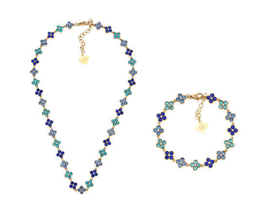 Caelis Sapphire Necklace & Bracelet Set — Jewelry Gift Set