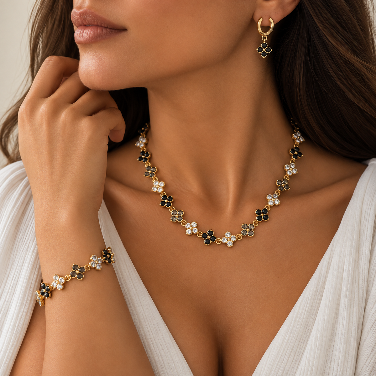 Caelis Spinel Necklace & Bracelet Set — Jewelry Gift Set