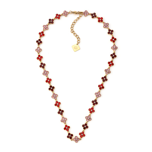Caélis Necklace – Red 18" with Garnet Zirconia