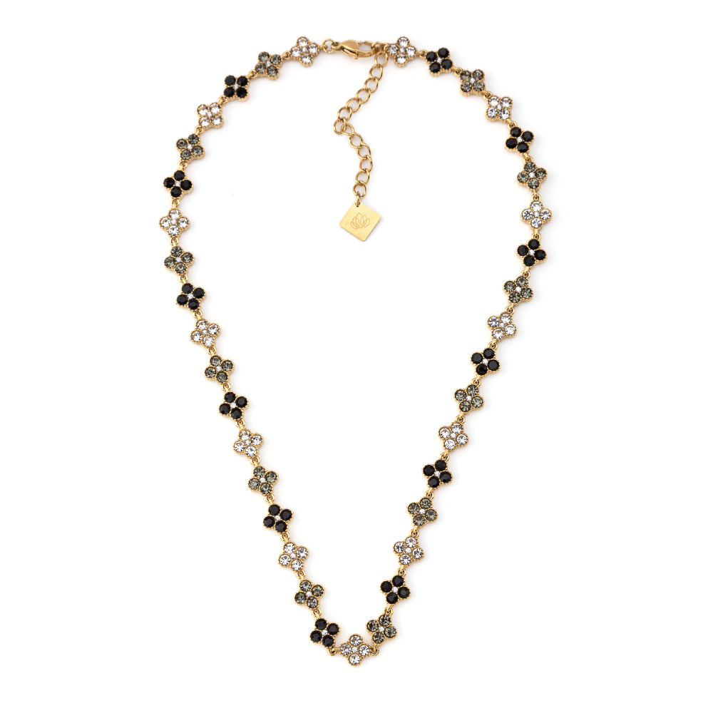 Caélis Necklace – Black 18" with Spinel Zirconia