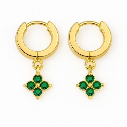 Caélis Necklace 2,5" Green - with Emerald Zirconia