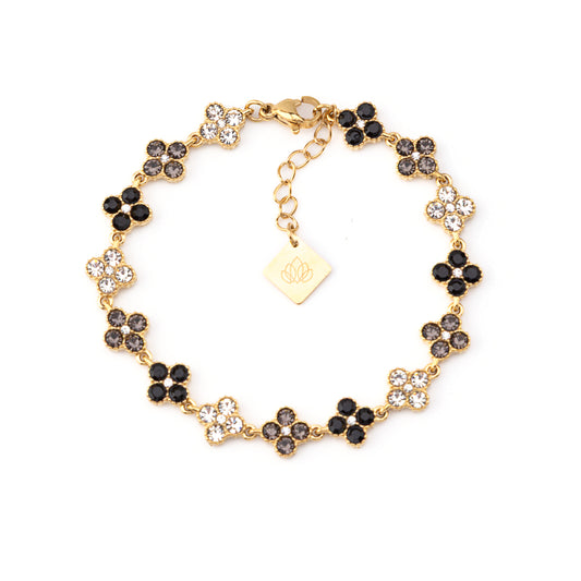 Caélis Bracelet – Black 6,5" with Spinel Zirconia