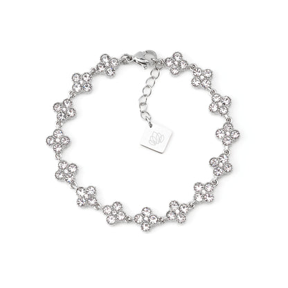 Caélis Bracelet – Silver 6,5" with Clear Zirconia